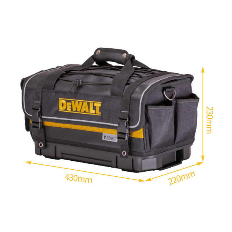 DEWALT DWST83540-1 TSTAK Rigid Covered Tool Bag 1680 Denier Fabric Customized Space Waterproof Independent Base Toolkit
