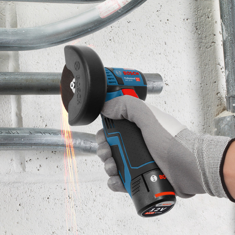 Bosch GWS12V-76 Mini Angle Grinder Metal Wood Hydroelectric Plastic Pipe Tile Small Household Lithium Electric Cutting Machine