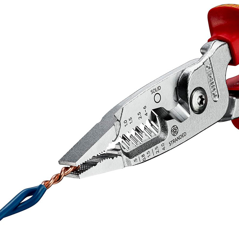 KNIPEX 13 76 200 ME Insulated Electrician's Metric Wire Stripper Plier VDE Tested Chrome-Plated 200 mm