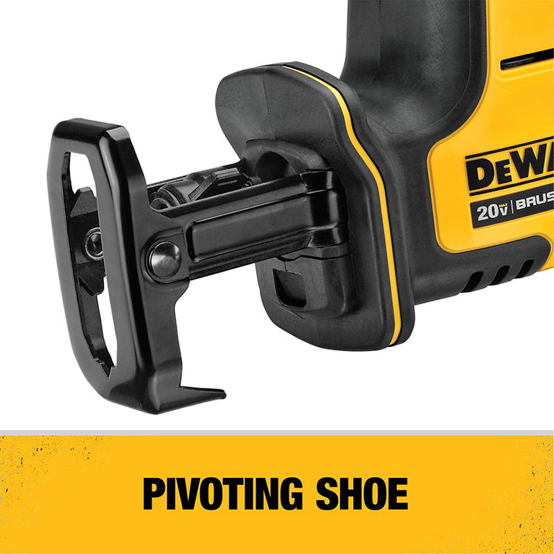 Dewalt dcs369 20v serra alternativa, sem escova, com uma mão, bateria de lítio, velocidade ajustável, metal, madeira, serra elétrica, ferramenta nua