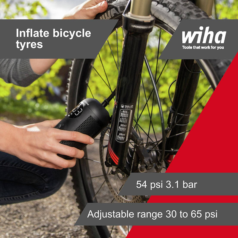 Wiha Tools 45255 Cordless Pump Mobile Electric Air Inflator