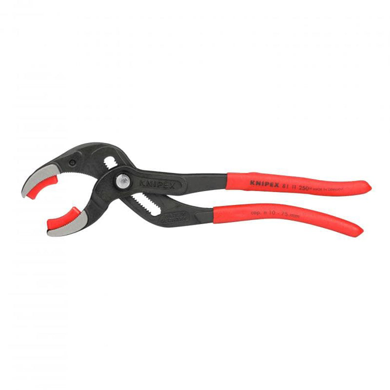 KNIPEX 81 11 250 Siphon and Connector Pliers Pipe Gripping Plier With Replaceable Plastic Jaws 8111250