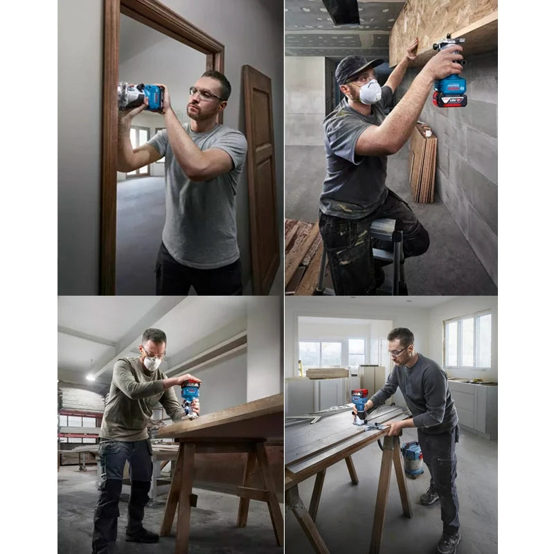 Bosch GLF 18V-8 Wood Router Machine 18V Cordless Brushless 30000RPM Grooving Carving Milling Holes Carpentry Electric Trimmer Tool Only