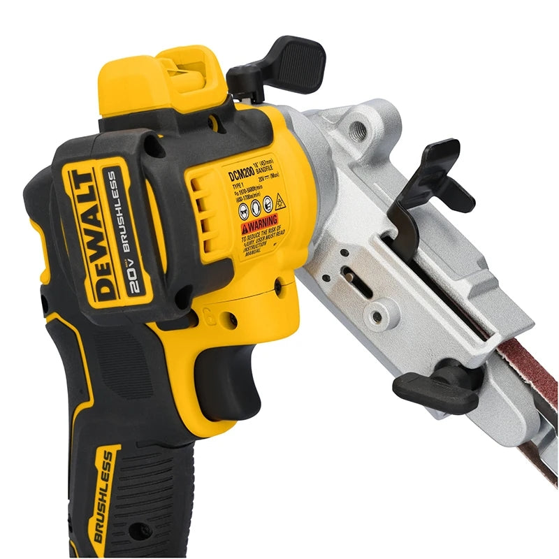 DEWALT DCM200 Sander 20V Bandfile 18inch Brushless Cordless Belt 104° Rotating Contact ARM 700 MWO Power Grinding Tool Body Only