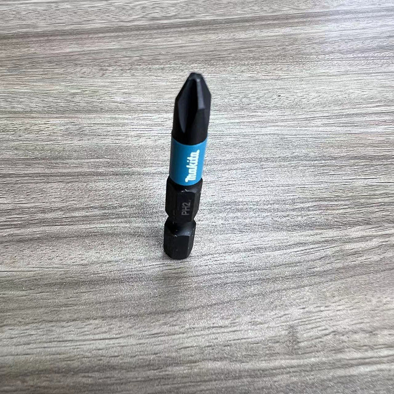 Makita E-08763 PH2 Impact Screwdriver Bits 50MM 1/4 '' 2Pcs Magnetic Phillips Driver Drill Head Accessory Series Black