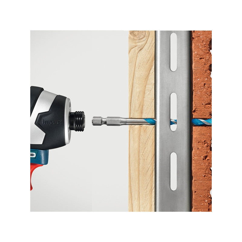Bosch 2608900585 Hexagon Shank Drill Bit 4/5/6/6/8mm 5Pcs Tile Wood/Glass/Ceramic/Cement /Alloy Punching Triangle Drill Bits