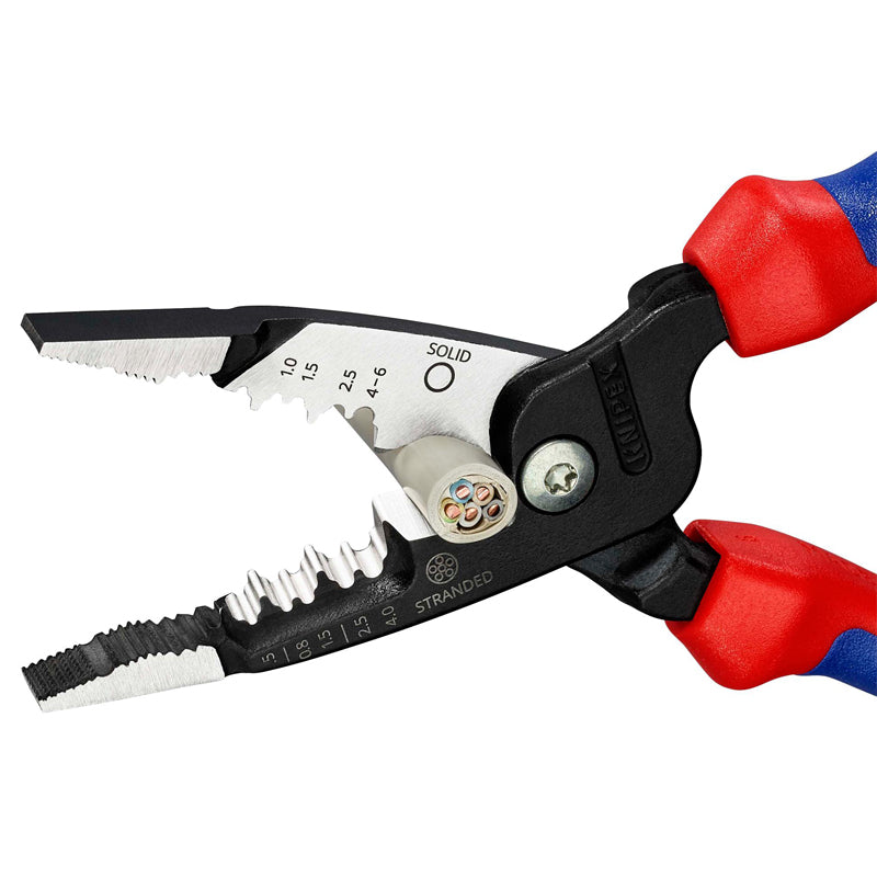 KNIPEX 13 72 200 ME Multifunctional Electrician Pliers Easy Cutting Of Copper And Aluminium Cables Easy To Operate And Get Start