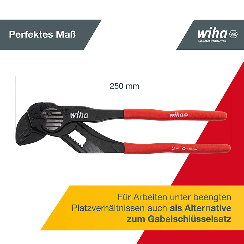 Wiha 40923 Classic Pliers Wrench 10'' Water Pump Plier 250mm