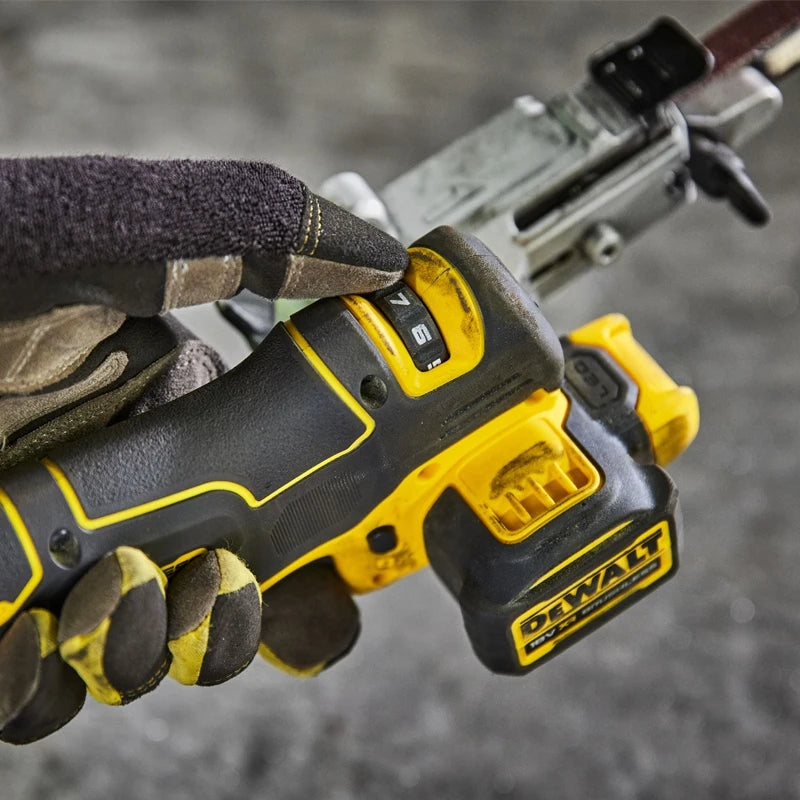 DEWALT DCM200 Sander 20V Bandfile 18inch Brushless Cordless Belt 104° Rotating Contact ARM 700 MWO Power Grinding Tool Body Only