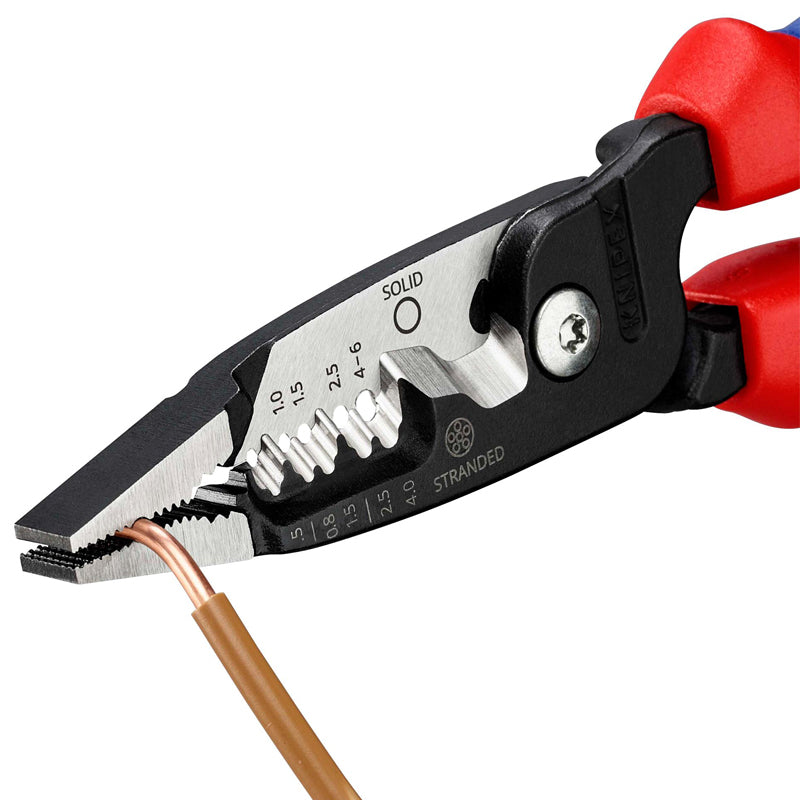 KNIPEX 13 72 200 ME Multifunctional Electrician Pliers Easy Cutting Of Copper And Aluminium Cables Easy To Operate And Get Start