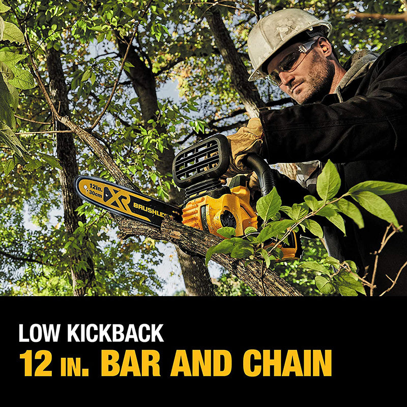 DEWALT DCM565 18V/20V XR Brushless Cordless 30cm Chainsaw Garden Wood Cutting Electric Saw 12'' Bare Tool
