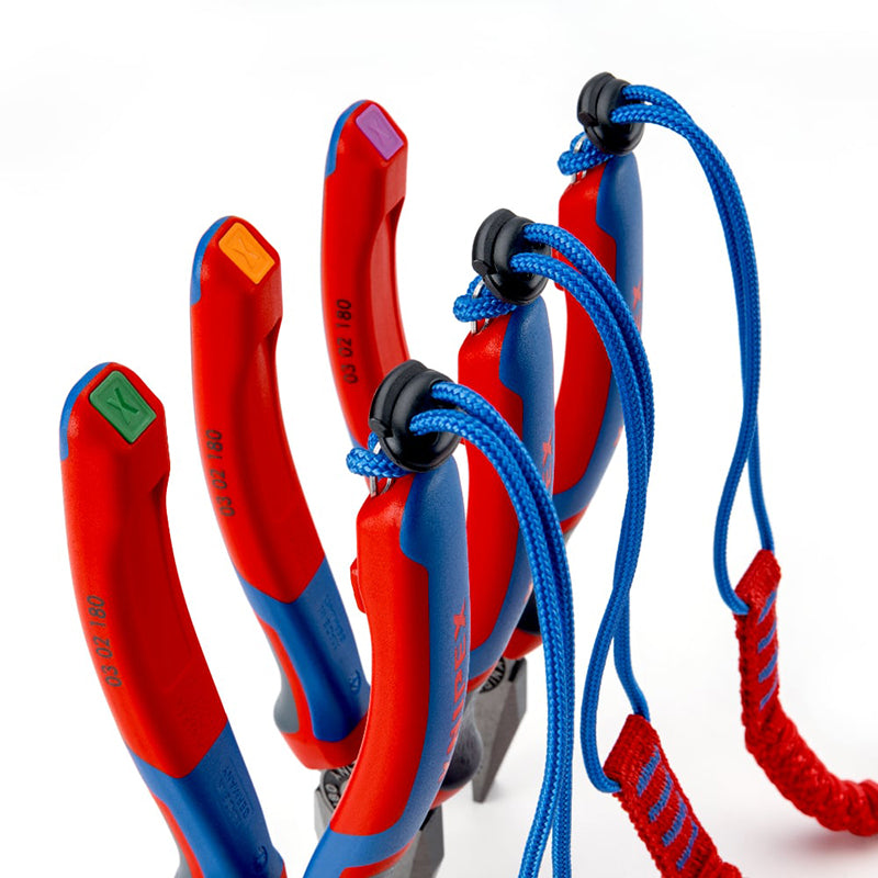 KNIPEX 00 62 10 TR TetheredTool Clips Red 10 Pieces