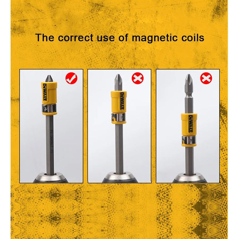 DEWALT DWASLVMF2 MAXFIT Magnetic Bit Sleeve Set Impact Driver Cordless Drill Bits Sets Power Tool Accessories