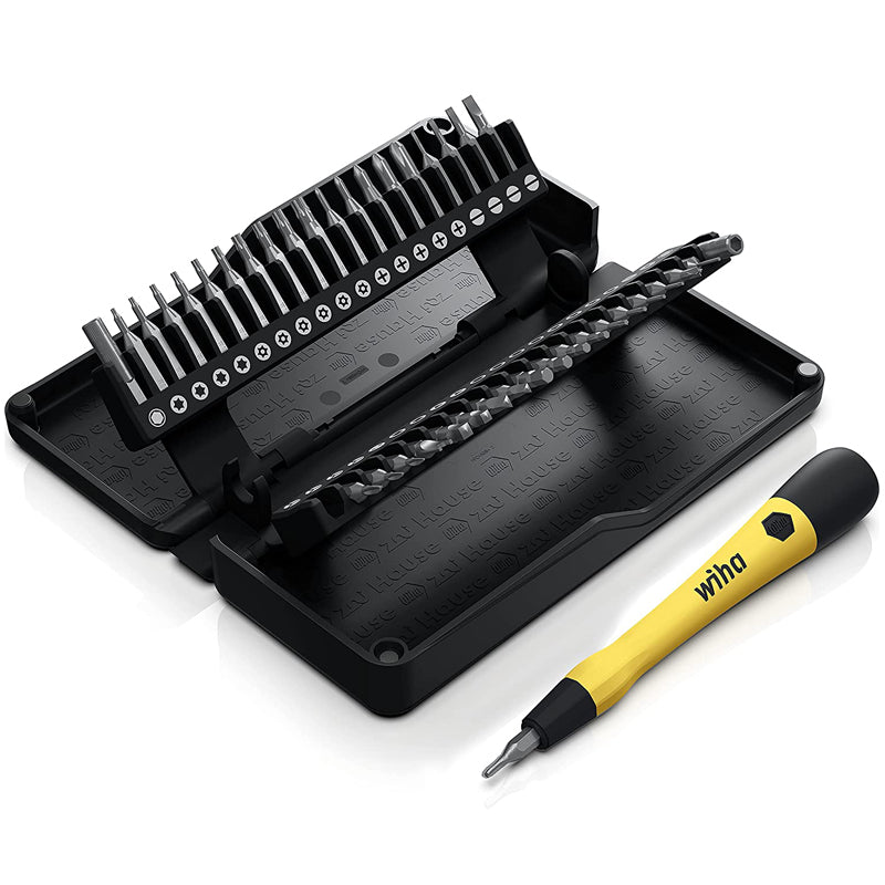 Wiha Zai Hause 44624 40 in1 ESD Micro Precision Magnetic Screwdriver Bit Set Nut Driver with Extension Rod Z6901C4