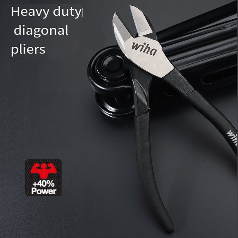 Wiha Black Forest 45322 Diagonal Pliers 157mm Dynamicloint Labor-Saving Cutter