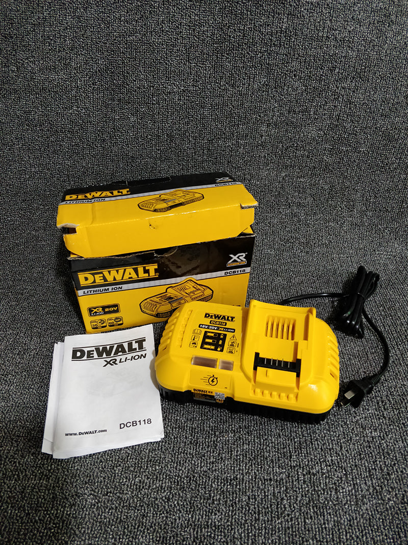 DEWALT DCB118 Rapid Charger FLEXVOLT 18V 20V 60V MAX Charge Internal Fan Cooled Lithium Battery Fast Charger