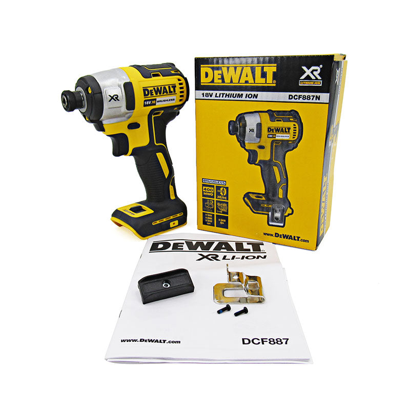 DEWALT DCF887 Impact Driver 18V Brushles Rechargeable Electric Screwdriver Original Durable Drill Power Tool Bare Machine