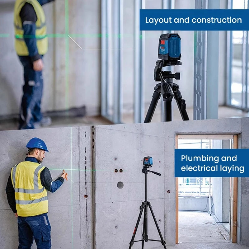 BOSCH GLL50G Green Laser Level 2line 15m Max 1/4in IP55 Small & Compact Portable Marking Instrument Bare Tool