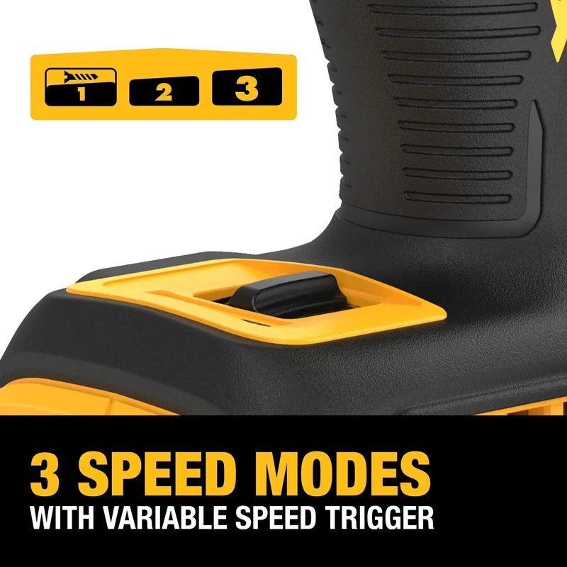 DEWALT DCF845 Impact Driver 20V XR 3-Speed 1/4in Cordless Brushless 1825 in-lbs Large Diameter Screw Electric Wrench Bare Tool