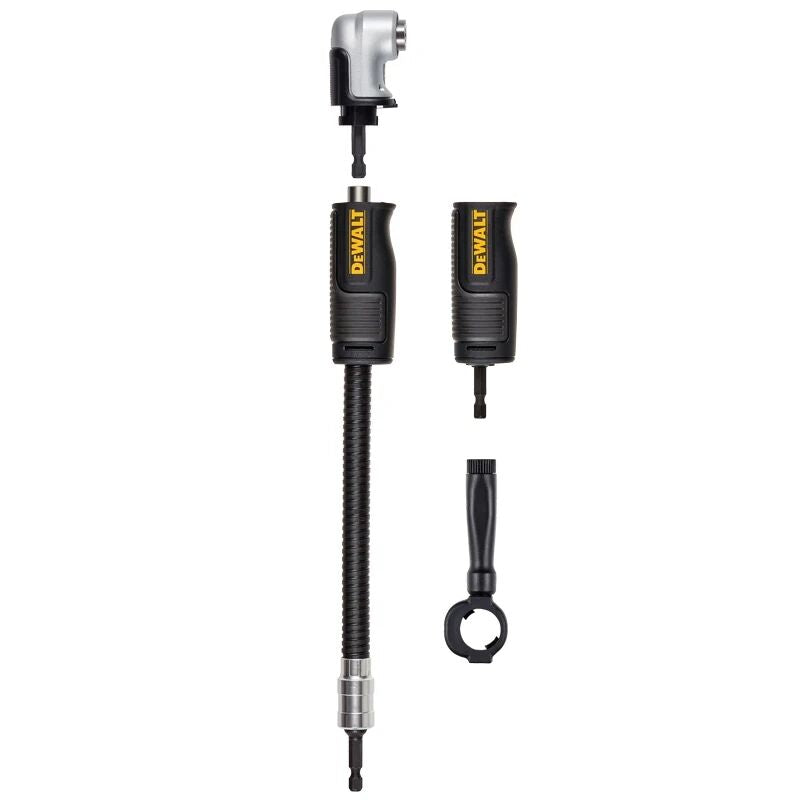 DEWALT DWAMRASETFT FLEXTORQ Right Angle Drill Adaptor 4-in-1 Compact High Hardness Soft Axis Power Tool Accessories