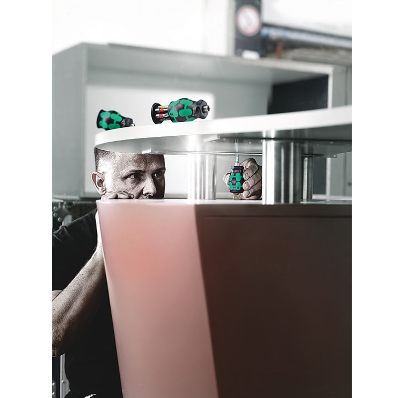Wera 05008873001 Kraftform Kompakt Stubby 1 with PH/TX/SL Bit Storage Stubby Magazine Bit Holder