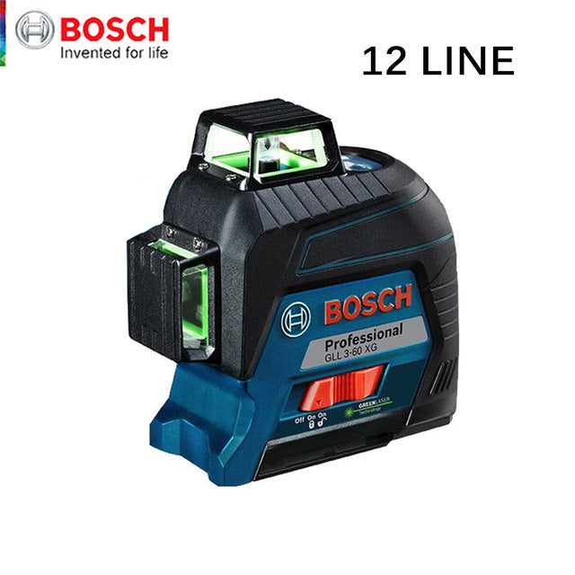 Bosch GLL3-60XG Green 12Lines Laser Level Projection Cross Marking Line Vertical Horizontal Measuring Tool Indoor Outdoor Level
