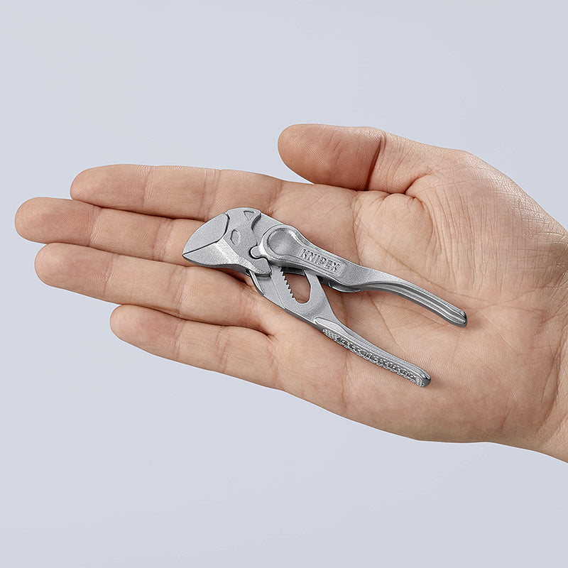 KNIPEX 86 04 100 Pliers Wrench XS 4'' Alloy Steel Chrome Plated Mini Plier