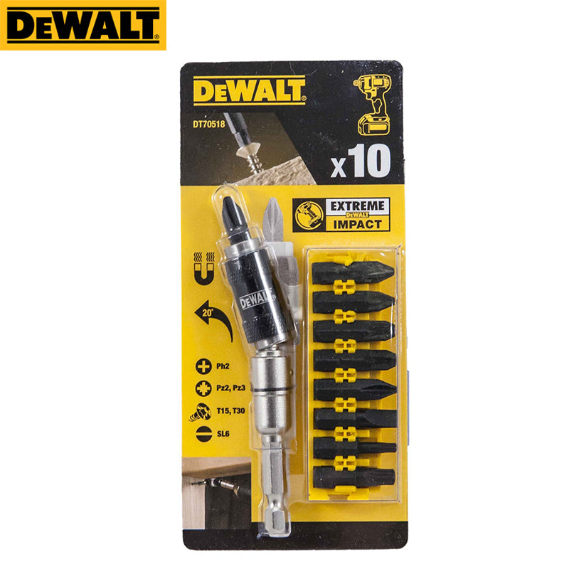 DEWALT DT70518 EXTREME Impact Torsion Bit Tip Holder & Screwdriving Bit Multifunctional Durable Tool Accessories Suit (10 pc)