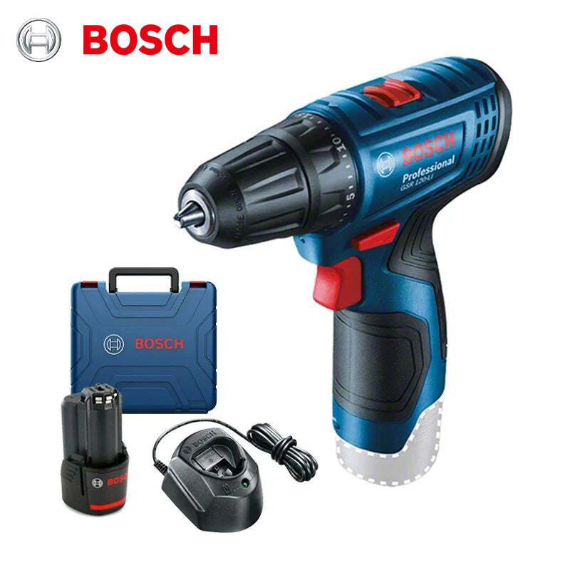 Bosch Electric Drill GSR 120-LI 12V Rechargeable Cordless Multi-function Home DIY Screwdriver Power Tool Sets