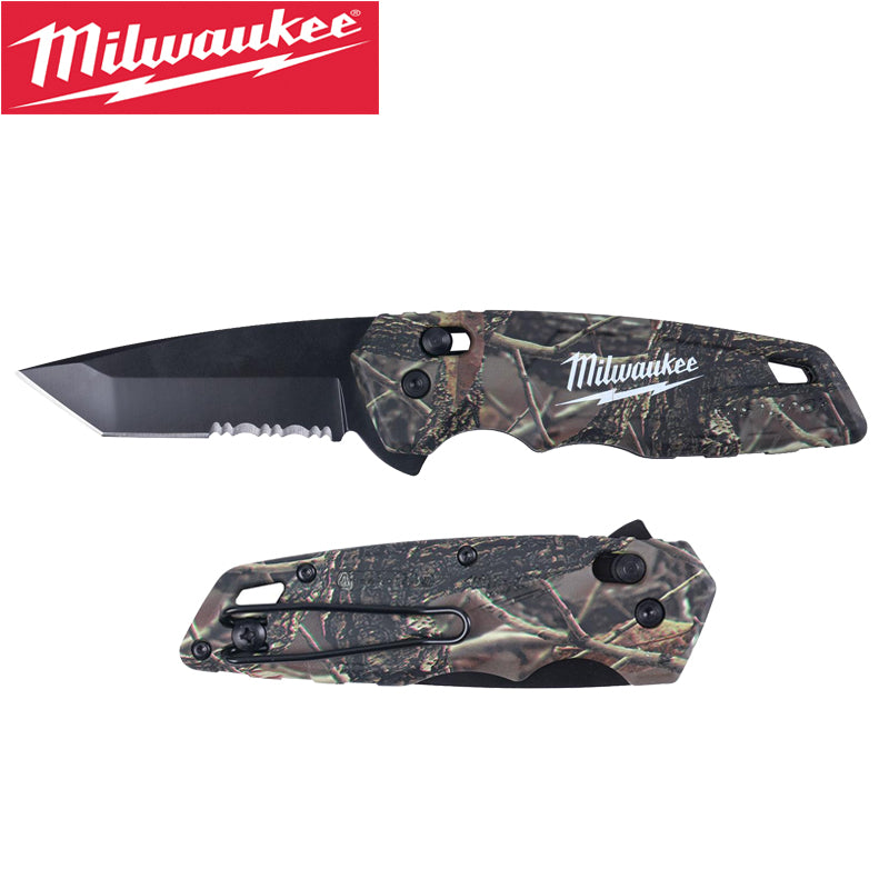 Milwaukee 48-22-1535 Folding Knife FASTBACK Camo Spring Assisted Camouflage Outdoors Multi-function Portable Mini Knife