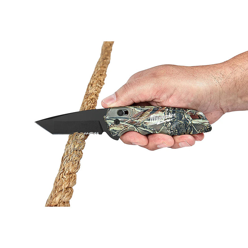 Milwaukee 48-22-1535 Folding Knife FASTBACK Camo Spring Assisted Camouflage Outdoors Multi-function Portable Mini Knife