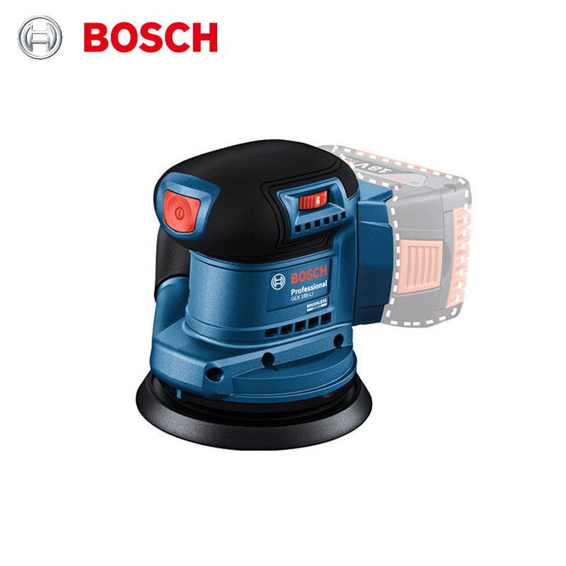 BOSCH GEX 185-LI Random Orbit Sander 18V Lithium Brushless Cordless 125MM Power Tool Bare Machine