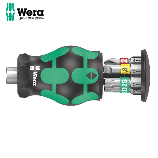 Wera 05008873001 Kraftform Kompakt Stubby 1 with PH/TX/SL Bit Storage Stubby Magazine Bit Holder