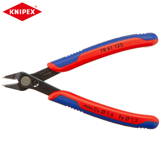 KNIPEX 78 61 125 Electronics Super Knips Comfort Grip Alicate de cisalhamento eletrônico de precisão