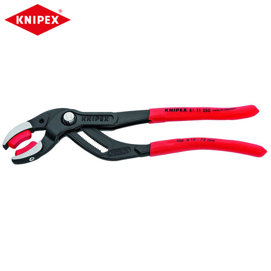 KNIPEX 81 11 250 Siphon and Connector Pliers Pipe Gripping Plier With Replaceable Plastic Jaws 8111250