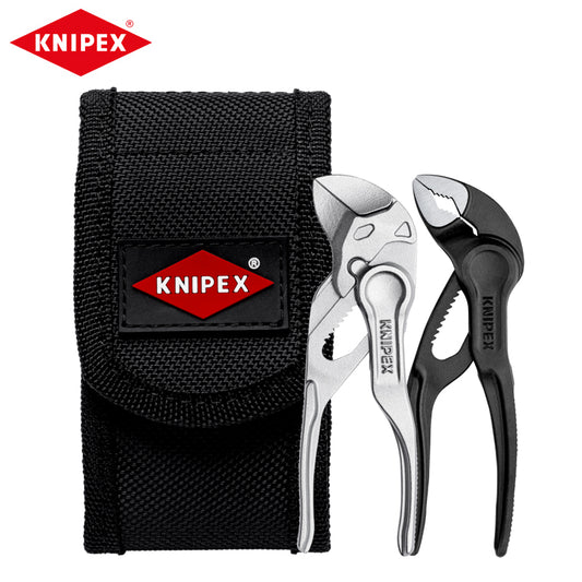 KNIPEX 00 20 72 V04 XS Mini Pliers Set XS in Belt Pouch 1 x 87 00 100, 1 x 86 04 100