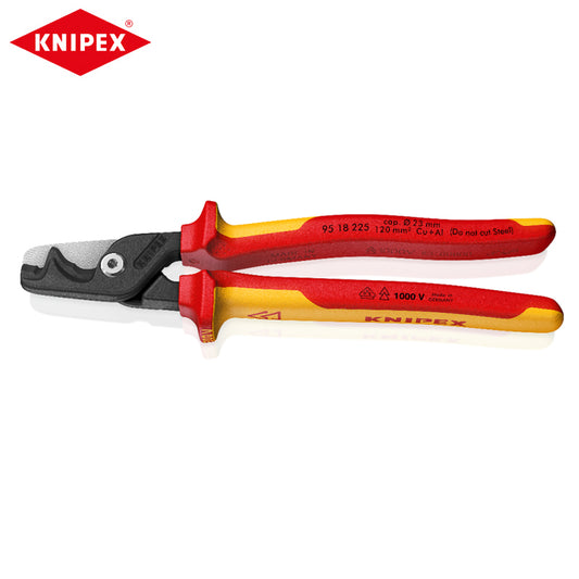 KNIPEX 95 18 225 StepCut XL Cable Shears with Step Cut