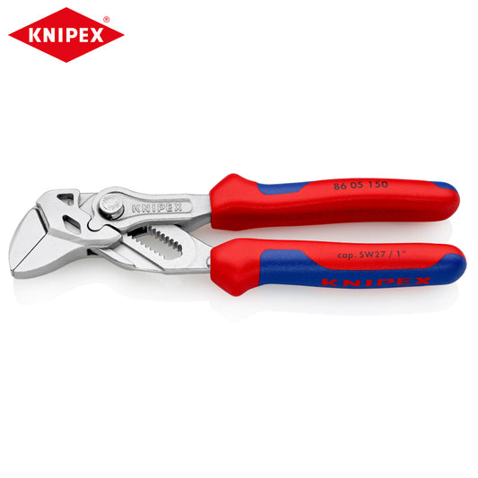 KNIPEX 86 05 150 Pliers Wrench 2 In 1 Chromium Plated Vanadium Steel Water Pump Plier