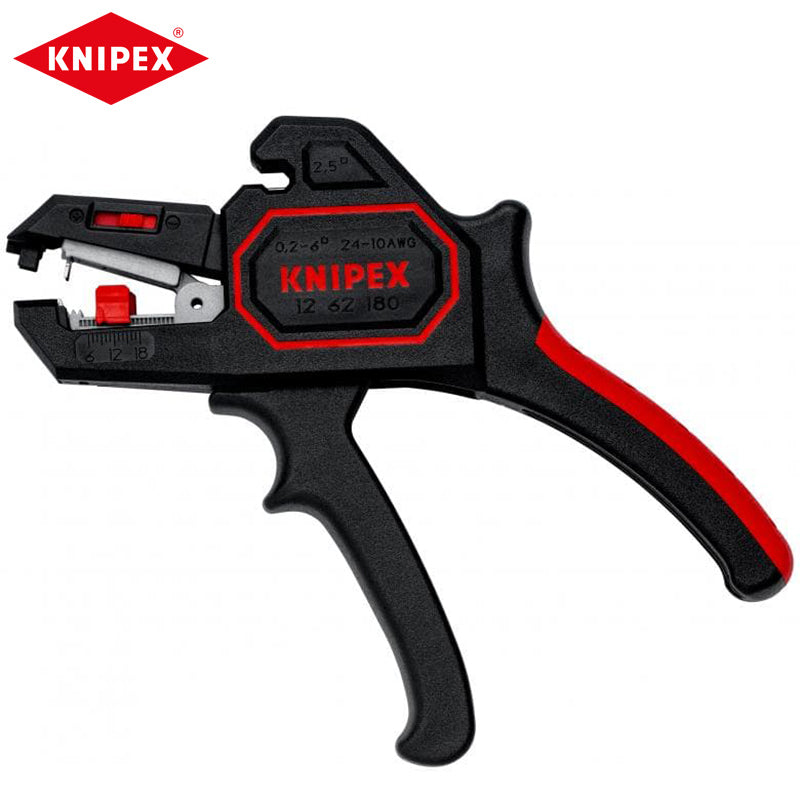 KNIPEX 12 62 180 Descascador de isolamento automático leve e conveniente para descascar fios