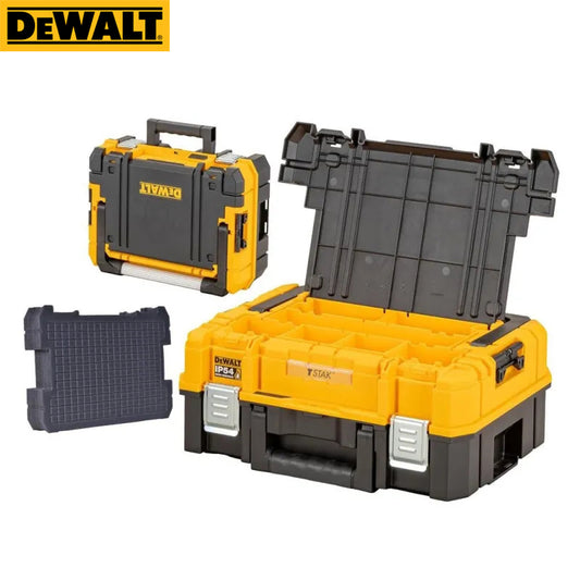 DEWALT DWST83344-1 TSTAK Tool Storage Organizer Long Handle Multifunctional Storage Box Double Layer Portable Plastic Tool Case