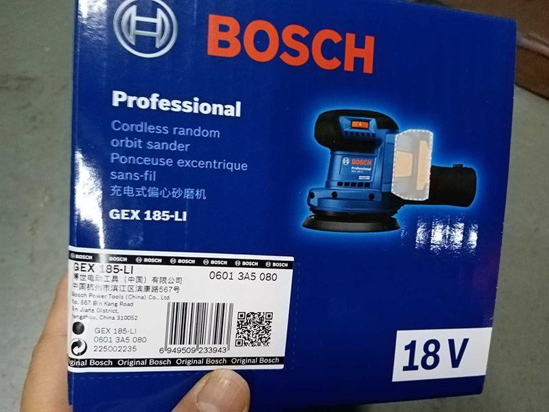 BOSCH GEX 185-LI Random Orbit Sander 18V Lithium Brushless Cordless 125MM Power Tool Bare Machine