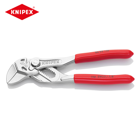 KNIPEX 86 03 125 5-Polegada Mini Alicate Chave Agarrando Segurando Pressionando Aplicações de Dobra Alicate de Tubulação de Água de Alta Dureza