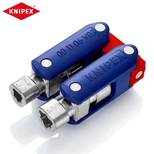 KNIPEX 00 11 06 V03 Control Cabinet Key DoubleJoint Four Different Zinc Die-cast Key Profiles In A Single Key