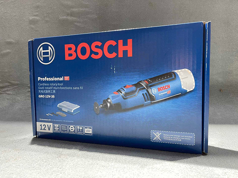 Bosch GRO 12V-35 Cordless Rotary Tool Lithium 12V Rechargeable Electric Grinder DIY Enthusiasts 6-Speed Regulation Bare Tool