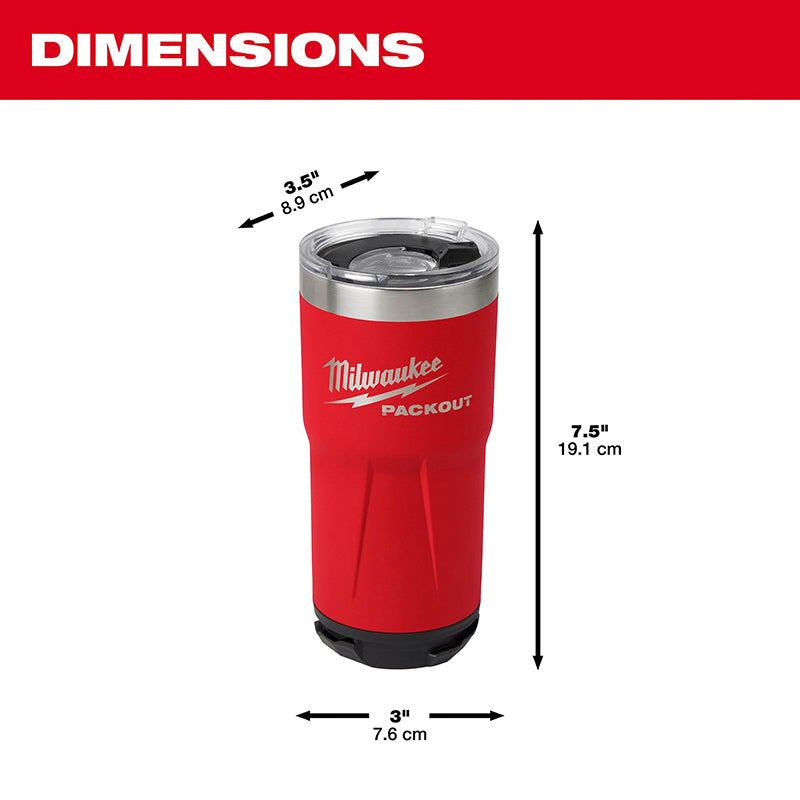 Milwaukee 48-22-8392R PACKOUT Tumbler Red 20oz