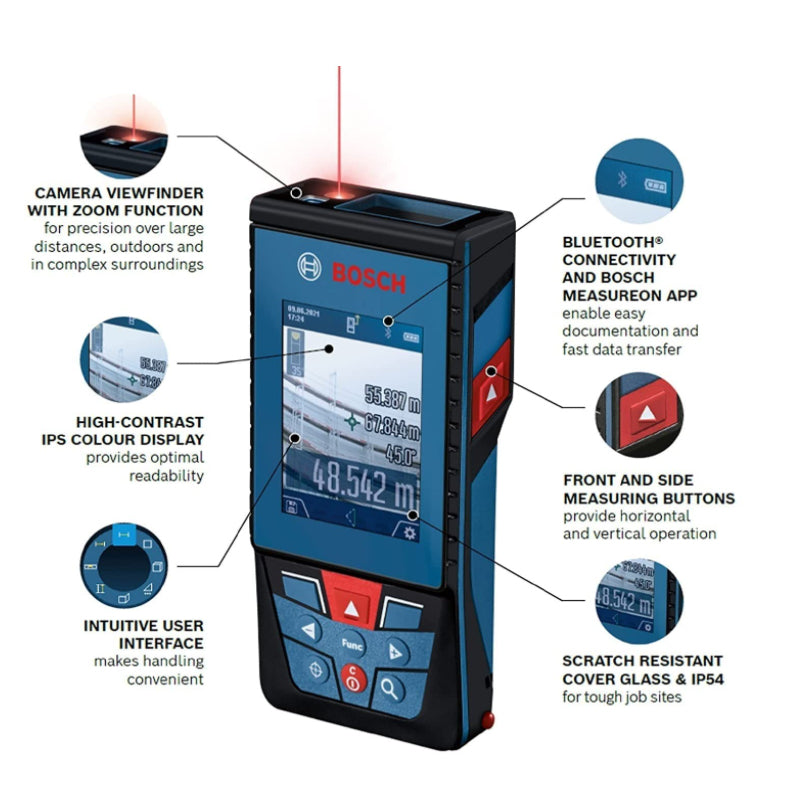 BOSCH GLM100-25C Professional 100m Outdoor Infrared Laser Rangefinder Precise Laser Measure High Quality Materials