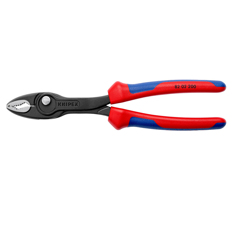 KNIPEX Tools 82 02 200 TwinGrip Slip Joint Pliers 8-Inch Adjustable and Labor-Saving Carp Pliers