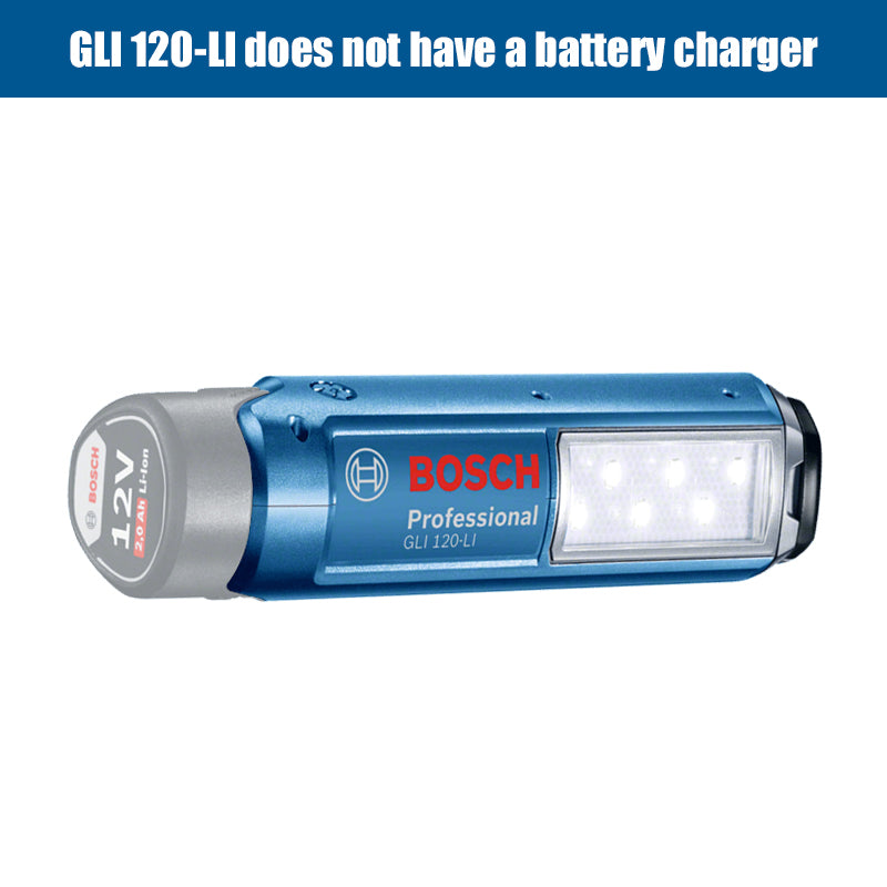 Bosch GLI 120-LI Work Light 12V Lithium Battery Torch Handheld LED 300Lumen Handheld Lighting Lamp Without Battery