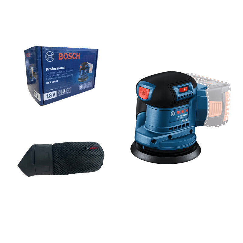 BOSCH GEX 185-LI Random Orbit Sander 18V Lithium Brushless Cordless 125MM Power Tool Bare Machine