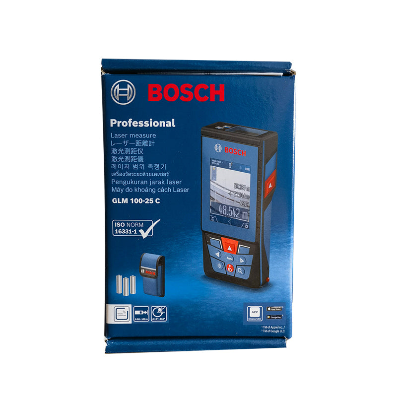 BOSCH GLM100-25C Professional 100m Outdoor Infrared Laser Rangefinder Precise Laser Measure High Quality Materials